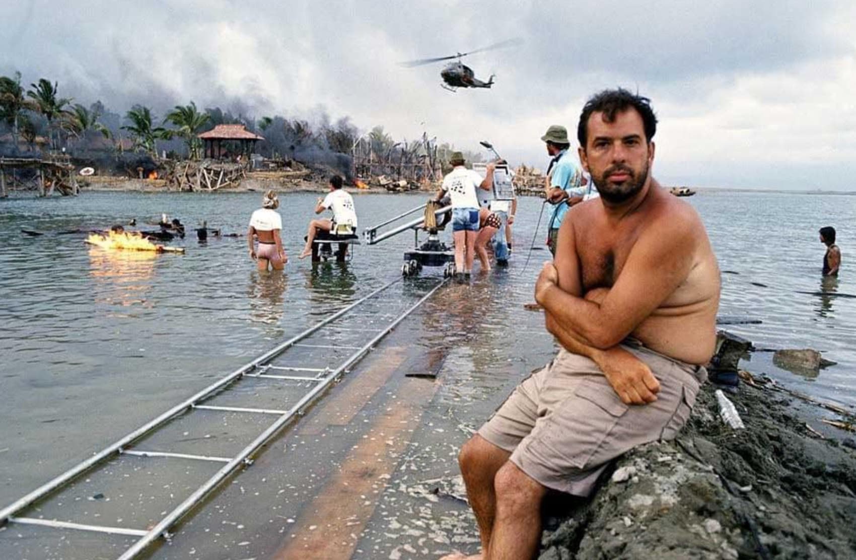 francis ford coppola on the set of apocalypse now